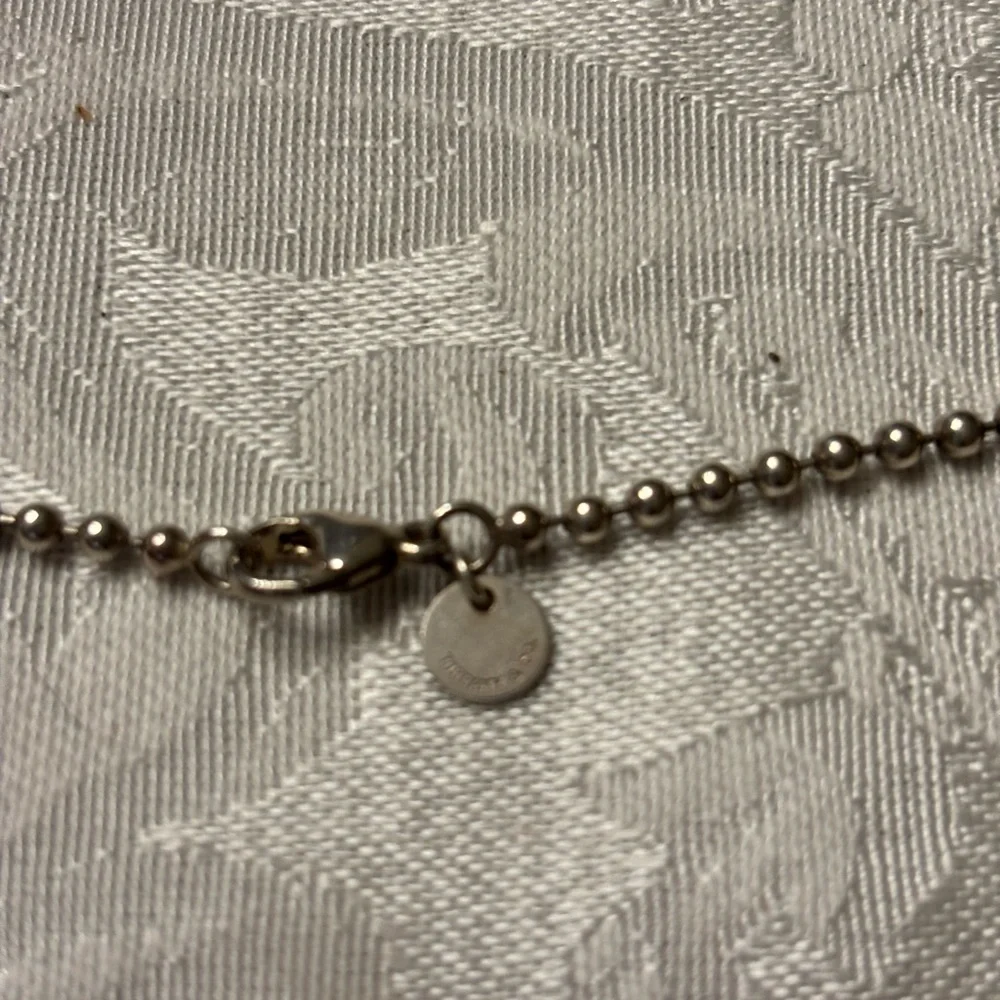 Tiffany &Co Sterling 925 ball necklace/chain. 33” long. - Picture 5 of 8
